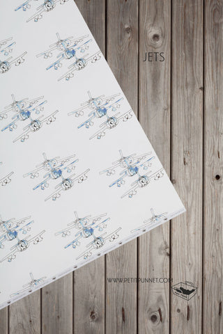 Graphic Series Wrapping Paper 'Jets' - Pack of 2