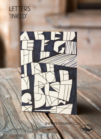 Letters 'Inked' Card