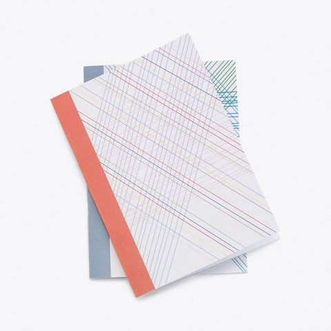 Quilted Line A5 Notebook, Set of 2