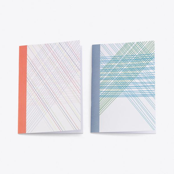 Quilted Line A5 Notebook, Set of 2