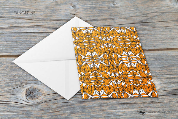 Polyhedron Series 'Tangerine' Card