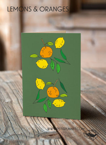 Lemons and Oranges Card