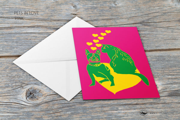Pets in Love 'Pink' Card