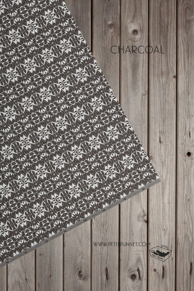 Polyhedron Series Wrapping Paper 'Charcoal' - Pack of 2