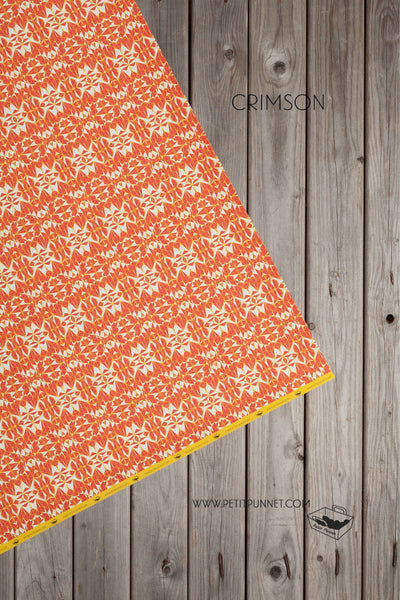 Polyhedron Series Wrapping Paper 'Crimson' - Pack of 2