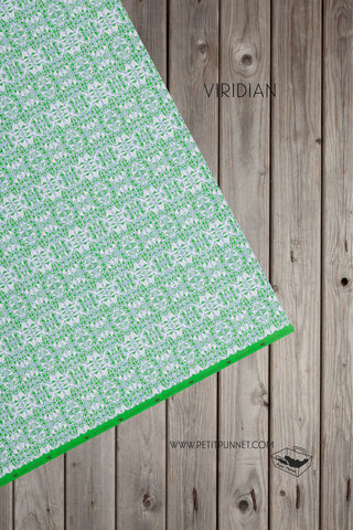 Polyhedron Series Wrapping Paper 'Viridian' - Pack of 2