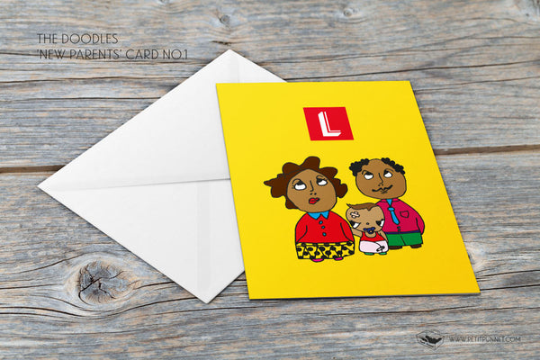 The Doodles 'New Parents' Card No.1