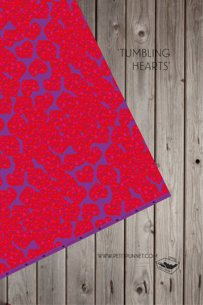 Tumbling Hearts Wrapping Paper - Pack of 2